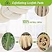 Face Loofah Pads Exfoliating Scrubber, Natural Luffa Facial Cleanser Pad Sponges Exfoliator Scrub Brush 6 Pack for Body Back Dead Skin Cleansing Washing Suitable for Men Women Bath Shower Spa Massage