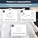 Olive + Crate Cooling Down Alternative Comforter - Hypoallergenic King Size Duvet Insert Lightweight - All Seasons Plush Design Bamboo Comforter - 100% Bamboo Viscose Outer Cover - White 102