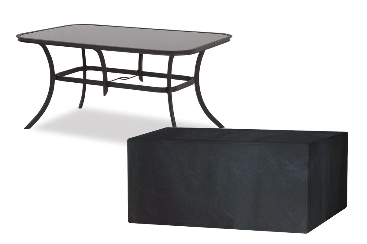 (W1376-Garland) Protection Cover For 6 Seater Rectangular Table ~ PVC backed polyester