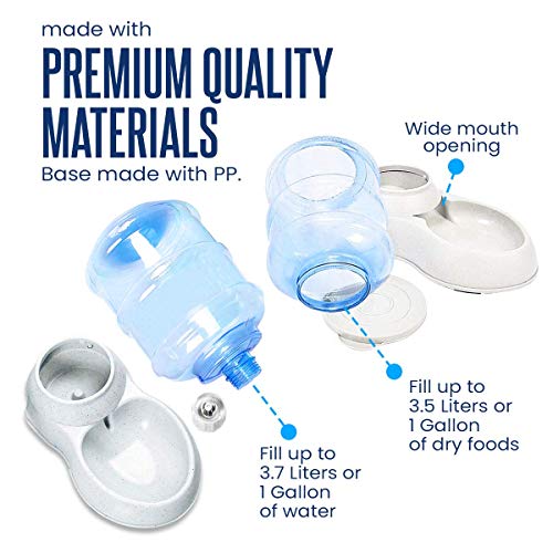 Zento Deals Automatic Self-Dispensing Pet Feeder Premium Quality Replenish Eating Bowl Storage Container Self Feeding… - Image 6