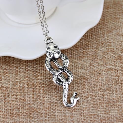 Death Eater Dark Mark Snake Symbol Pendant Chain Necklace2