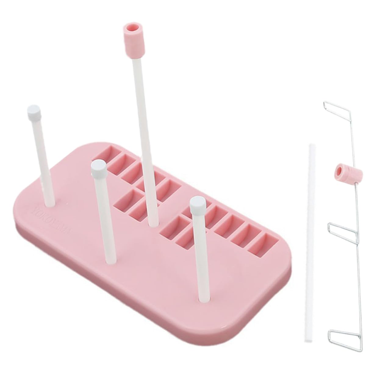 SHINEOFI 3 Pezzi Accessori per Macchine da Cucire Domestiche Supporto per Filo Ad ASSE Supporto per Macchina Overlock Supporto Bobine per Macchina da Cucire Bobine di Plastica E