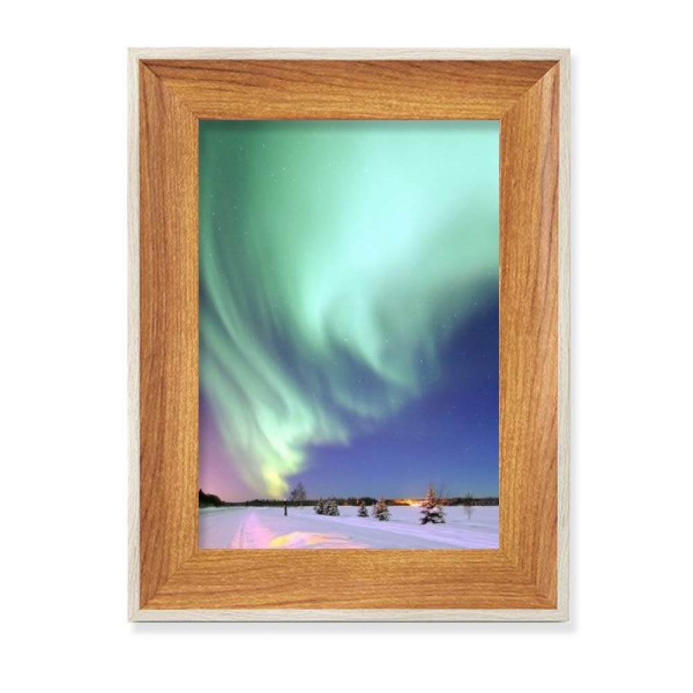Cadre de photo en bois la nuit des etoiles, le cadeau ideal pour les passionnes d'art