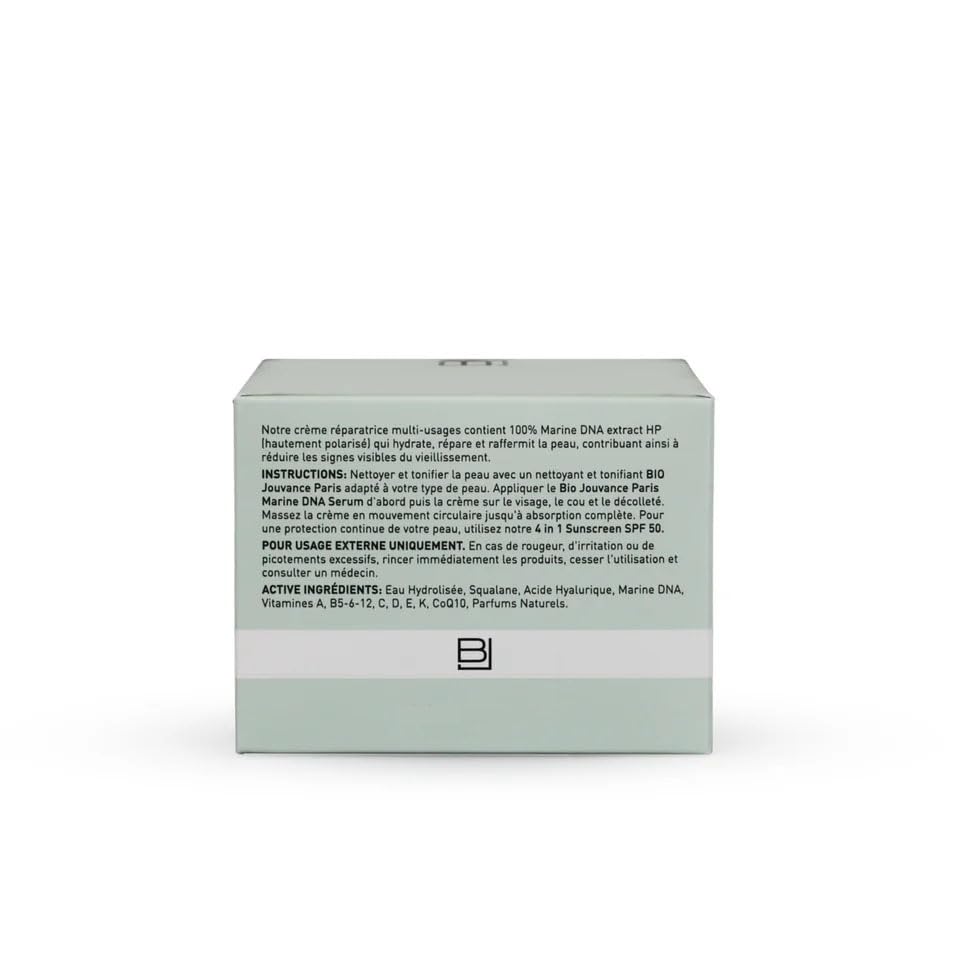 Marine DNA Cream 4 Oz (120ml) – 100% Natural Hyaluronic Acid Moisturizer with CoQ10, Squalane & Vitamins A–K | Deep Hydration, Firming & Skin Renewal Support