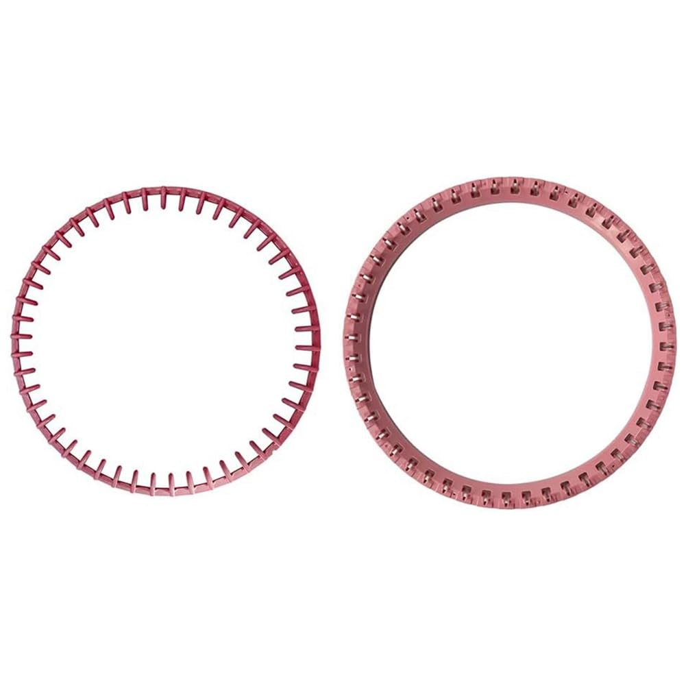 CTRLZS 2 PCS Top Ring Replacement Parts As Shown for 48 Needle Knitting Machine Accessories Pink Needle Sleeve Circle
