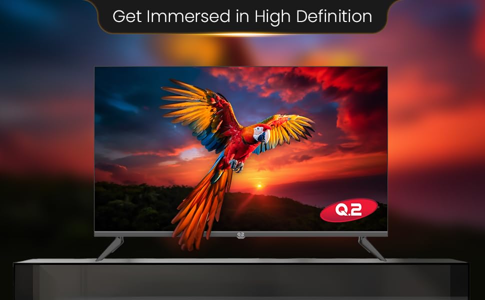 Q.2 43 Zoll Fernseher 4K UHD 3840x2160 Smart TV HDR Rahmenlos WiFi Bluetooth WebOS – Bild 8
