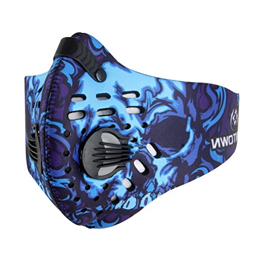 Preisvergleich Produktbild VOSAREA Staubschutzmaske Atemschutzmaske Staubmaske Aktivkohle Mundschutzmaske Anti PM2.5 Maske für Sport und Outdoor-Aktivitäten