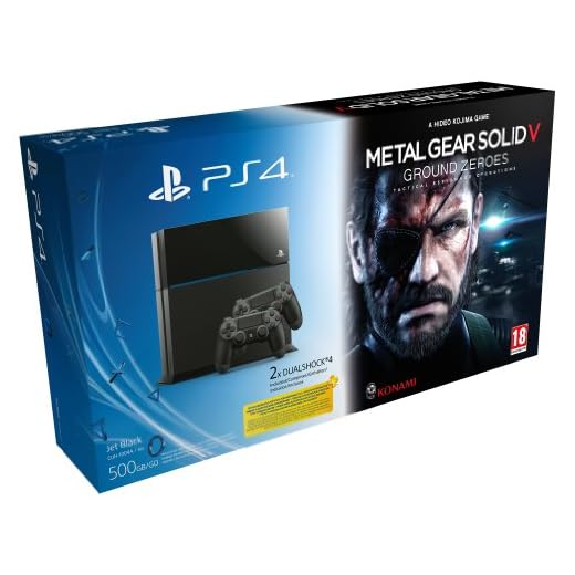 PS4 Play Station 4 + 2 Controllers + Metal Gear Solid 5 V + Free PS Plus Trial