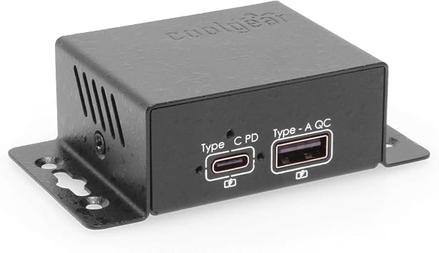 كولجير تشارج آي تي! شاحن USB صغير بمنفذين بقوة 99 وات | USB-C PD 3.0 وUSB-A QC 3.0 وPPS | متوافق مع UL وIEC