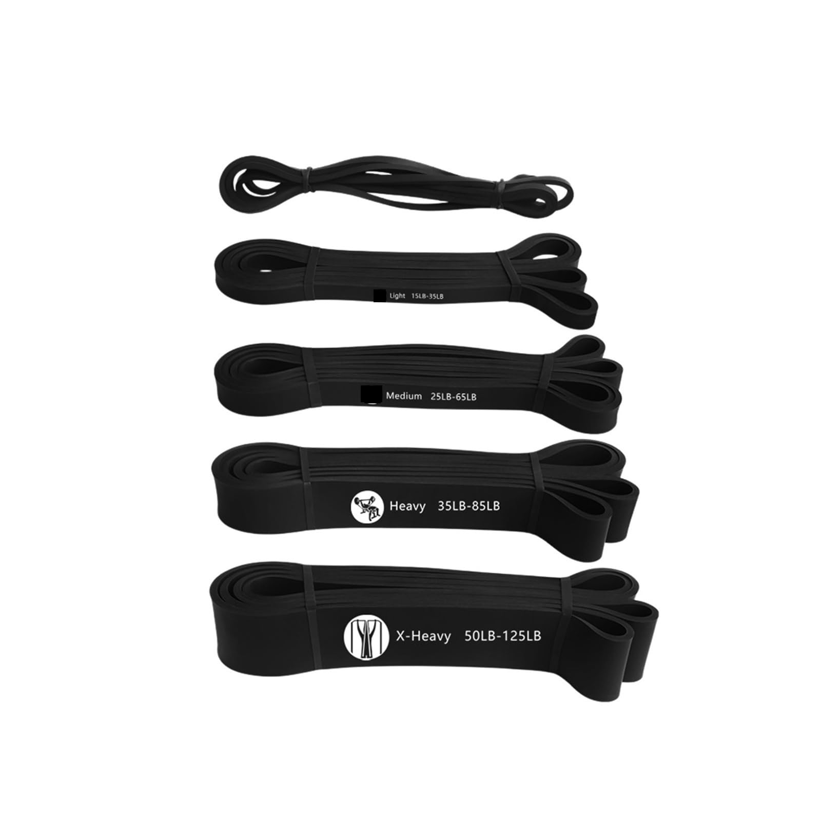 Widerstandsbänder mit Griffen Übungs-Elastikband for sportliche Kraft, Klimmzug-Hilfsband, schwer