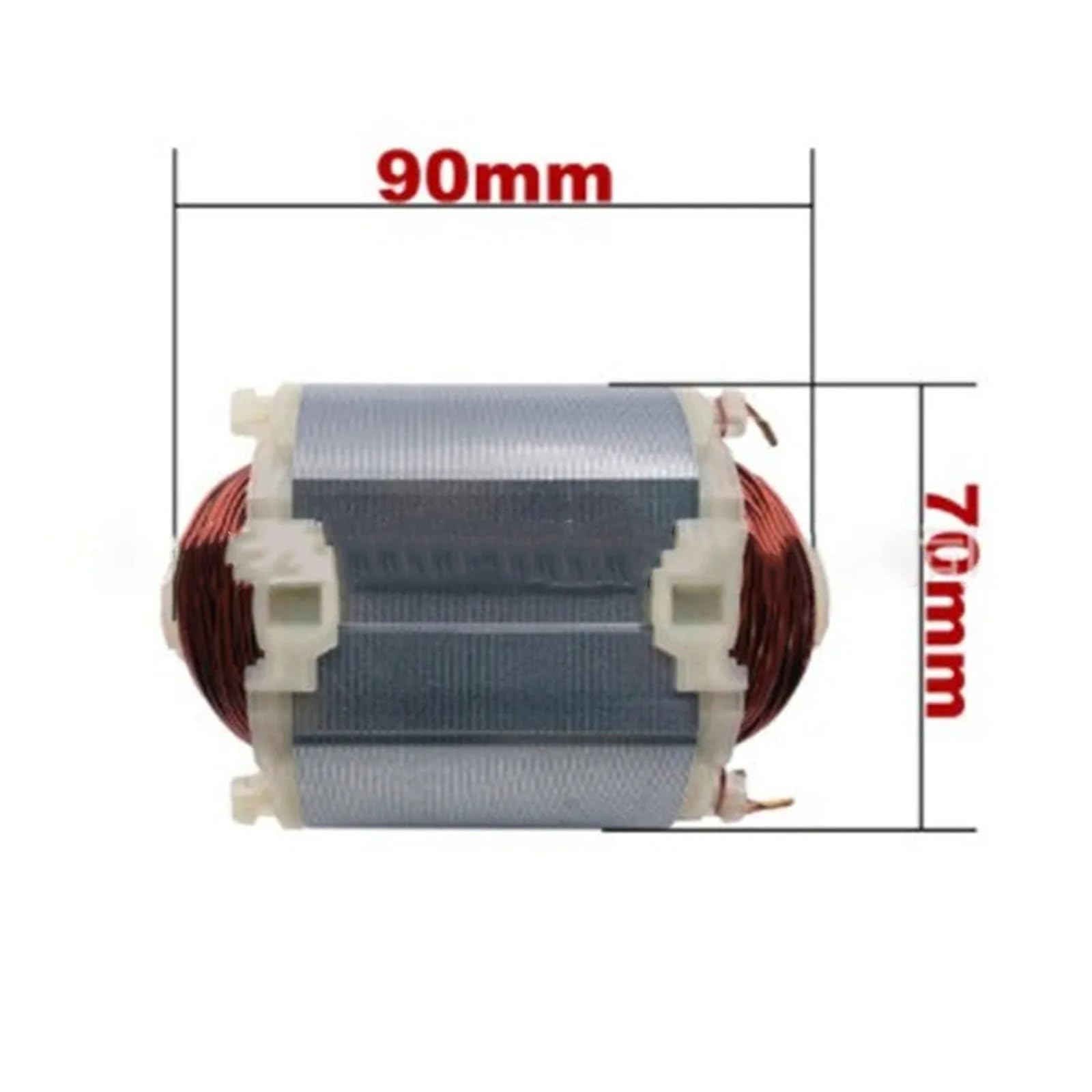 Stator per Utensili elettrici Bobina dello statore Circolare di Ricambio Bobina dello statore in Metallo Elettrico Come da Immagine Bobina dello statore Circolare