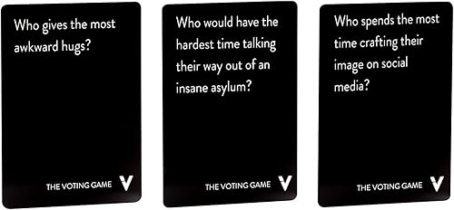 Miniatura 5 de The Voting Game - The Hilarious Adult Party Card Game About Finding Out Who Your Friends are for White Elephant Parties, Stocking Stuffers + Board