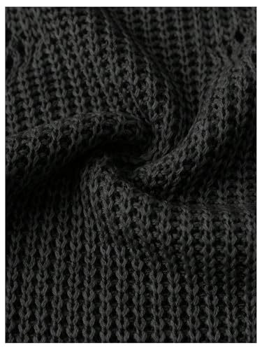 MakeMeChic Women's Sleeveless Round Neck Drawstring Side Split Hem Knited Casual Sweater Vest3