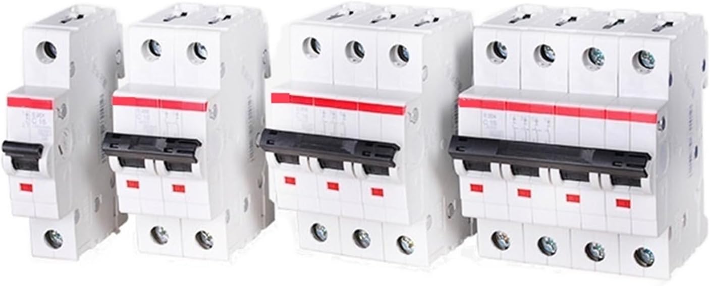 S200 1P 2P Miniature Circuit Breaker S200 1P 2P Type C 1A 2A 3A 4A 6A 10A 16A 20A 25A 32A 40A 50A 63A 1Pcs(1P,2A)