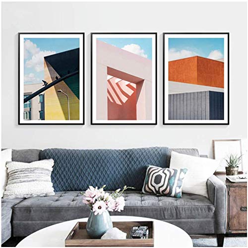 Tableau peinture minimaliste paysage decoration maison salon sans cadre