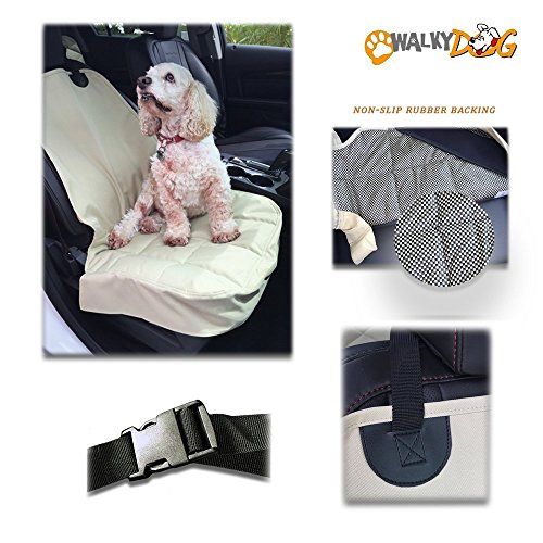 Walky Dog Front Seat Covers for Cars Trucks and SUVs (Tan)