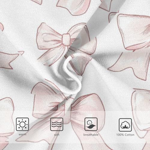 Boys' Exclusive Briefs Toddler Underwear 95% Combed Cotton Boxerbriefs 2T Light Pink Bow Pattern 93