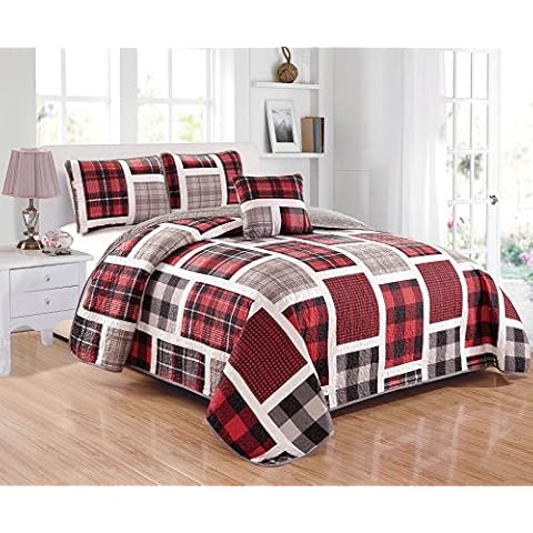 Linen Plus Quilted Bedspread Set for Teens Cover
