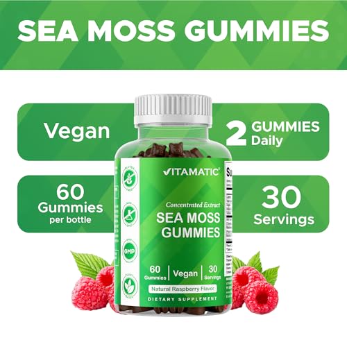 Vitamatic Sea Moss Gummies with Bladderwrack & Burdock Root (60 ct) — view 3