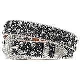 Photo Gallery everblting cintura con teschio con strass per uomo donna cinture borchiate cinture cowgirl cintura teschio con diamanti cintura teschio per jeans pantaloni, nero, fit waist: 34"-38" Photo Gallery everblting cintura con teschio con strass per uomo donna cinture borchiate cinture cowgirl cintura teschio con diamanti cintura teschio per jeans pantaloni, nero, fit waist: 34"-38"