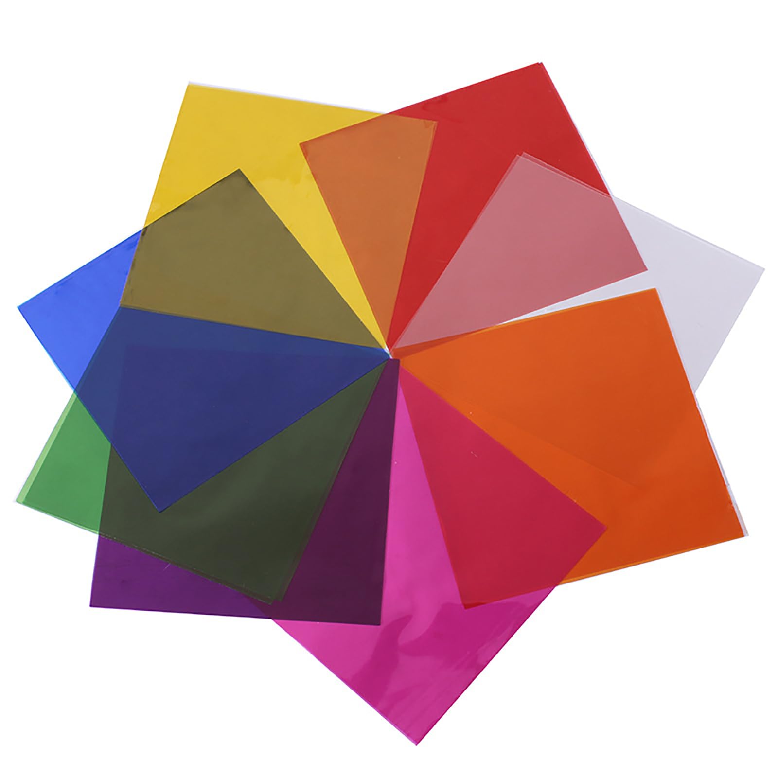 Colored cellophane, 120 pieces of 19 * 19cm multi-color, can be used for gift decoration, candy packaging and DIY handicraft making materials