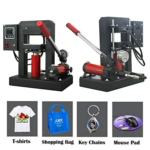 Máquina de Prensa de Calor Hidráulica Manual con Placa Dual 4.72" x 4.72" miniatura 2