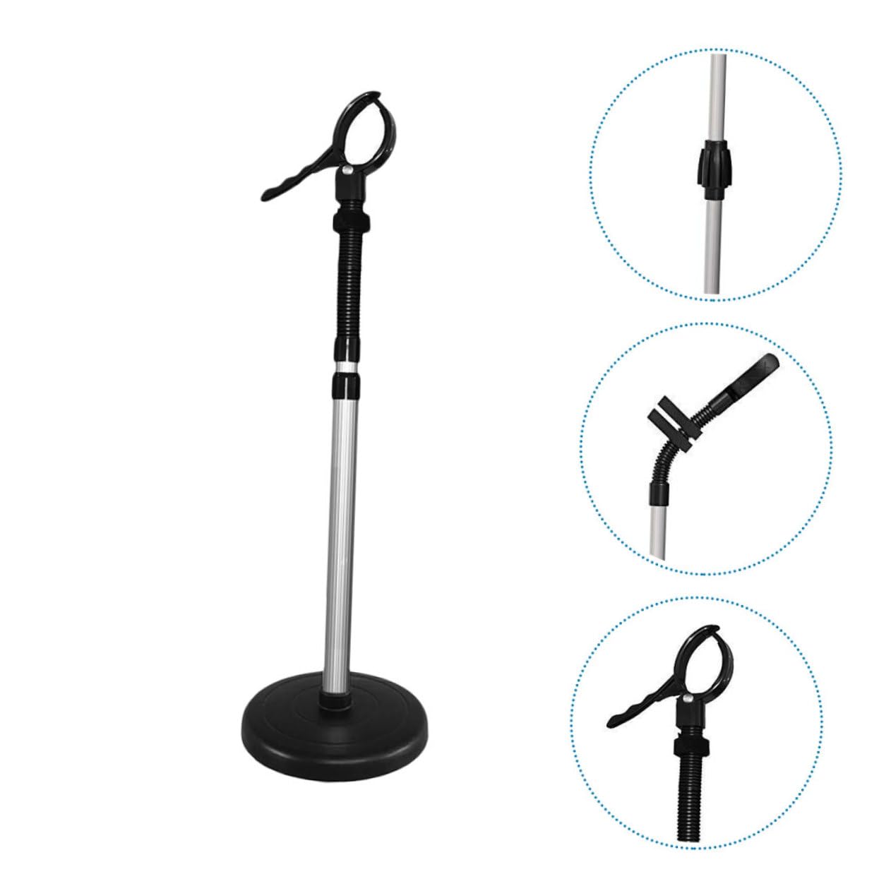 Beavorty Supporto Porta Asciugacapelli Rotante 360° con Ventosa, Installazione Facile, Mani Libere per Styling e Asciugatura dei Chioma