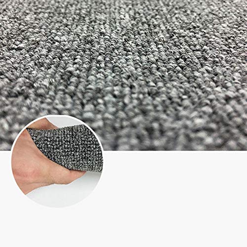 Kwadratowe nakładki na stopnie schodów - Samoprzylepna antypoślizgowa dekoracja stopni do użytku w pomieszczeniach - Wyściółka nakładki na schody Szara (100x30x3cm) 1szt