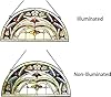 Chloe Lighting Marion Tiffany-Style Victorian 12.5" Height Stained Glass Window Panel, Multi-Color #2