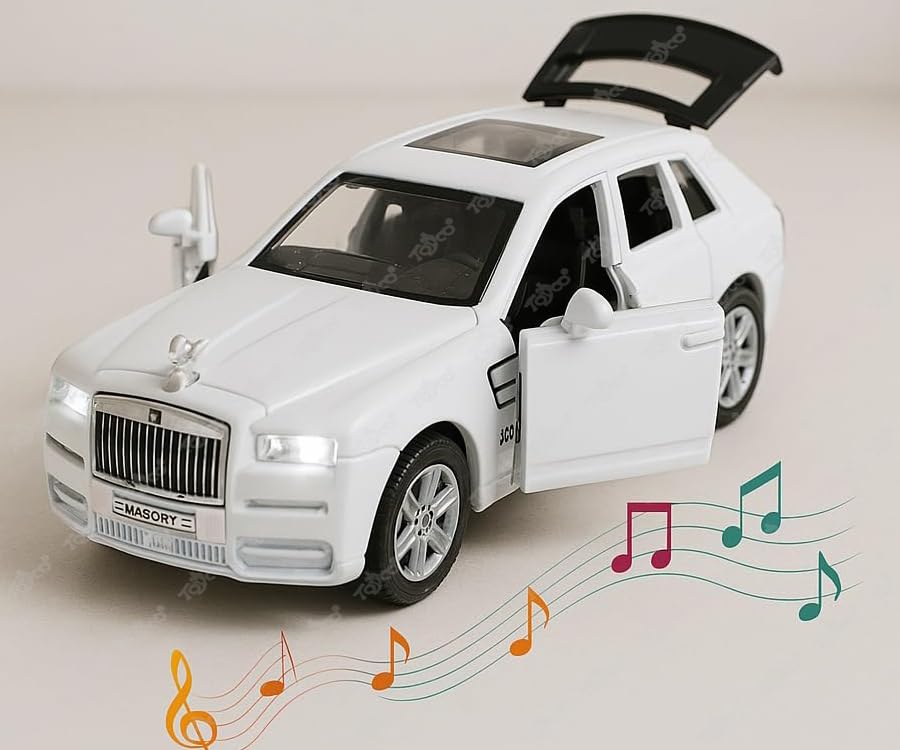 Image of toyco Alloy Metal SUV Toy Car for Kids | Pull Back Unbreakable Small Toy Cars | Openable Doors, Smooth & Shiny Edges |1:36 Scale | Gift Toys for Boys and Girls Age 3+ | (rols Royce culina)