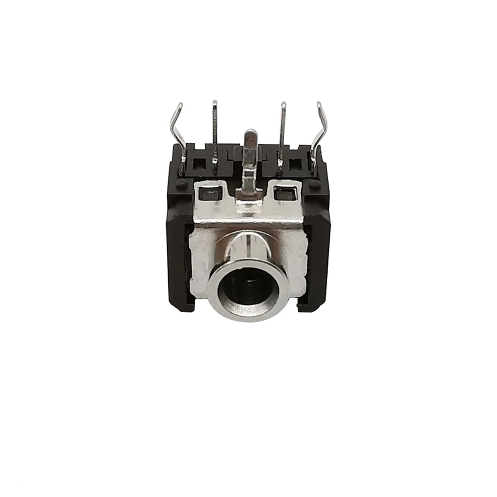 Lot de 100 connecteurs femelles stéréo mono 3,5 mm PJ-306, jack casque DIP 5 broches, noir