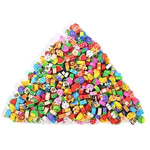 300 Pieces Mini Erasers for Kids, Bulk Small Animal Fruit Pencil Erasers Assortment for Home Rewards, School Supplies and Gift Filling