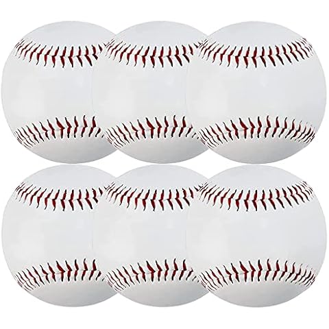 ZYYRSS Übungs-Baseballs, blanko, Baseball, Standard, 22,9 cm Cover