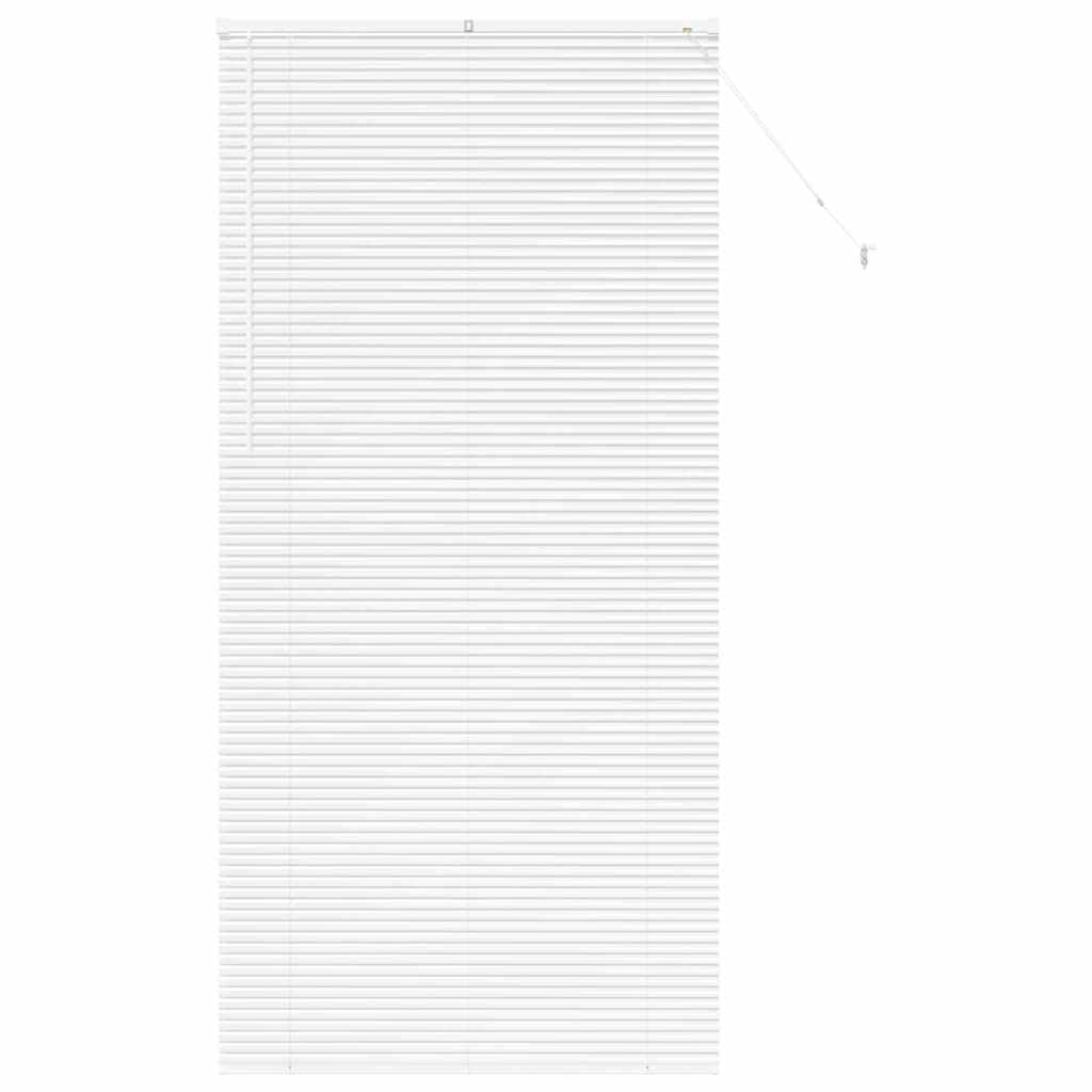 vidaXL Venetian Blinds Height Adjustable White 220 x 100 cm Aluminium, Modern Rectangular Aluminum Blinds, Adjustable Indoor Window Treatments, Light Control Privacy for Home Decor, Office