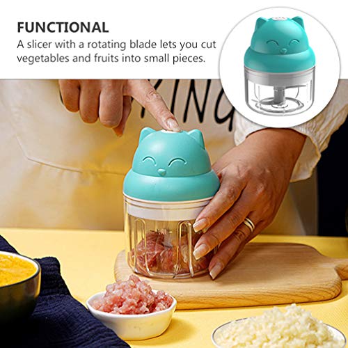 Hemoton — Cortador de alho elétrico multifuncional com processador para abacate, abóbora, pimenta, c