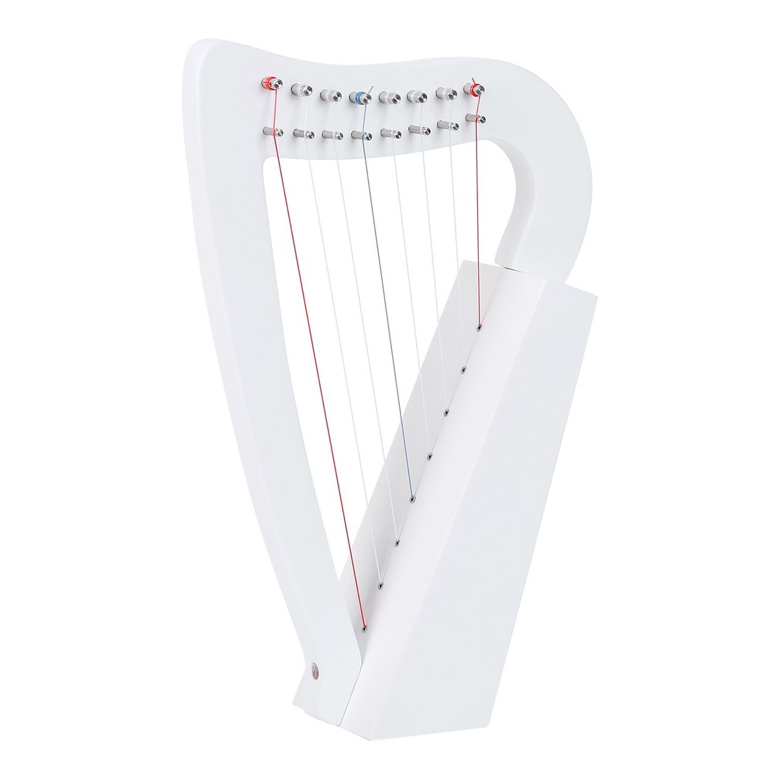 Peso 8 corde Arpa a lira Strumento a corde in legno con chiave per accordatura Arpa in legno per principianti per strumenti musicali per la prima educazione