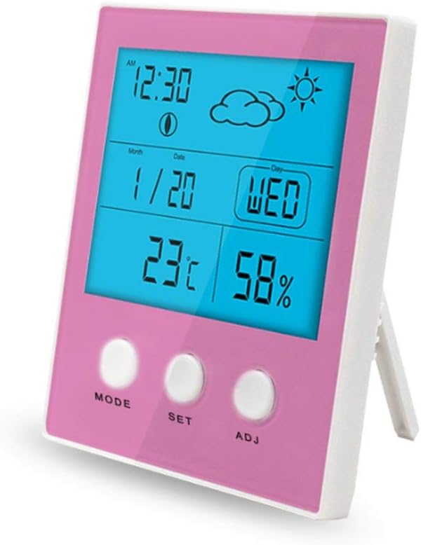 Electronic Thermometer Hygrometer High Precision Large Screen Temperature Hygrometer Indoor Baby Room Greenhouse Hygrometer (D)