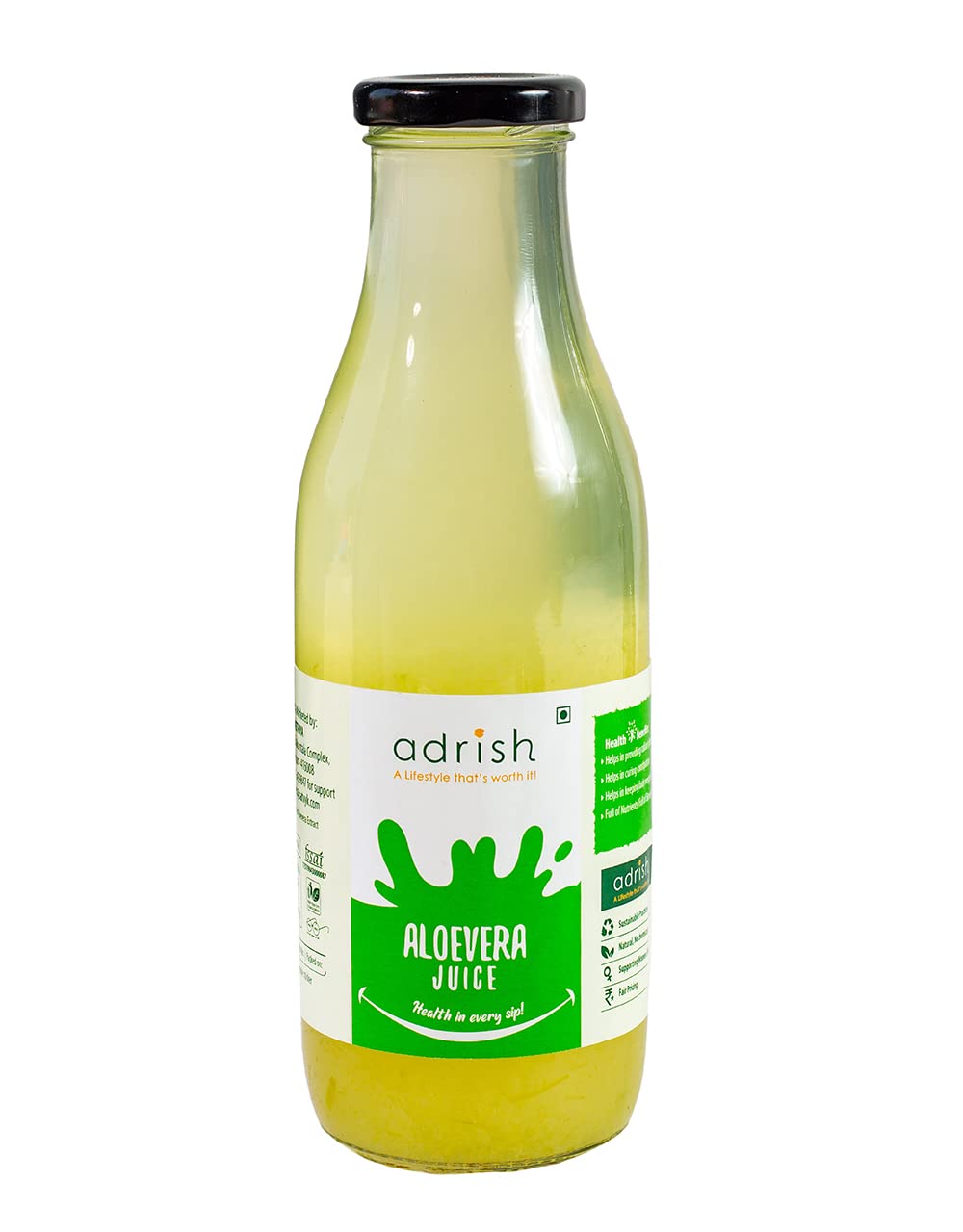 Adrish ZeroWaste Organic Aloe vera Juice500 ml-picture-19