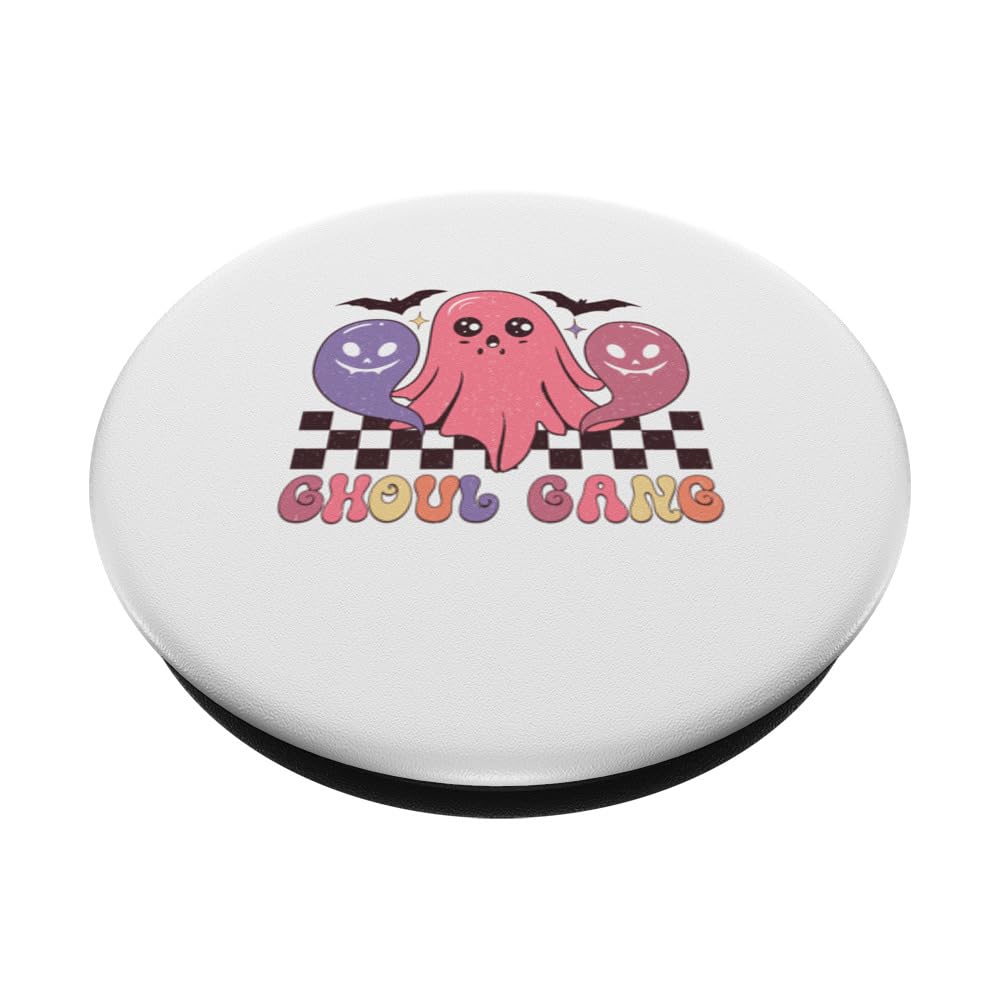 Ghoul Gang - Halloween and Season Lover PopSockets Swappable PopGrip, Black - Image 2