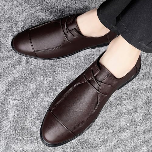 Formal Business Leather Oxford Dress Shoes for Men with Classic Lace Up Comfortable2
