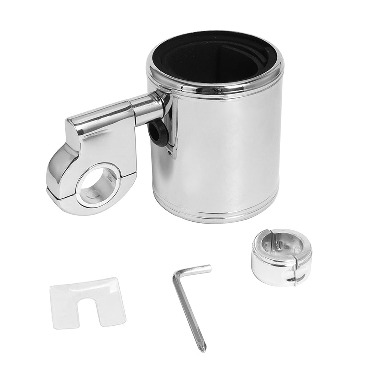 Alide Portavasos universal para motocicleta, soporte para botella de agua, soporte para bebidas de manillar de aleación de aluminio para ATV, mango de 22-32 mm