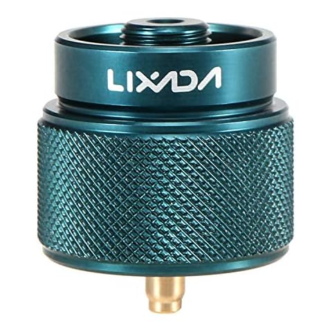 Lixada Camping Stove Adapter 1L Outdoor Propane Small Tank Input EN417 Lindal Valve Output Cover