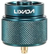 Lixada Camping Stove Adapter 1L Outdoor Propane Small Tank Input EN417 Lindal Valve Output