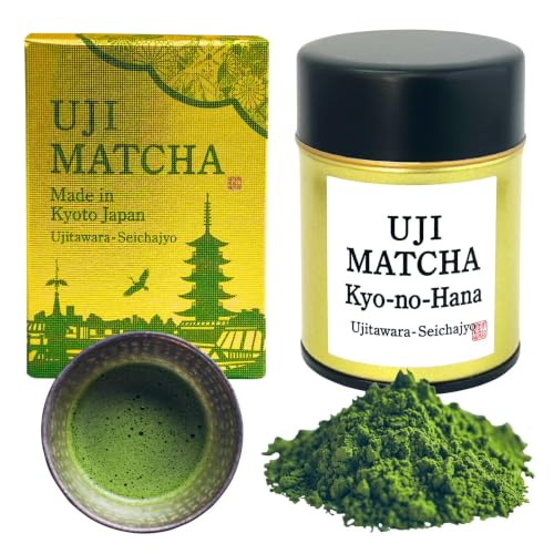 Uji Matcha Kyo-no-hana Ceremonial Grade Matcha Powder from Kyoto, Made in Japan Ujitawara Seichajo...