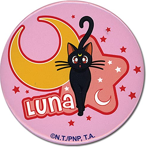 Botón Luna Sailor Moon Great Eastern pin duradero que no daña la ropa