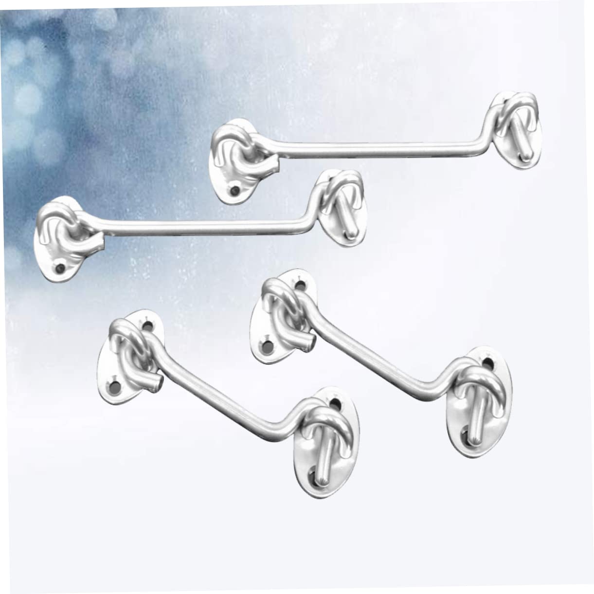 Holibanna Brass Cabin Hook 4-Pack Stainless Steel Window Wind Hook Durable Easy to Install