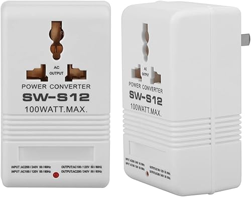 Miniatura 6 de Convertidor de 110 V120 V a 220 V240 V, enchufes de transformador de doble canal de 50 W de 220 V240 V a 110 V120 V, adaptador de viaje