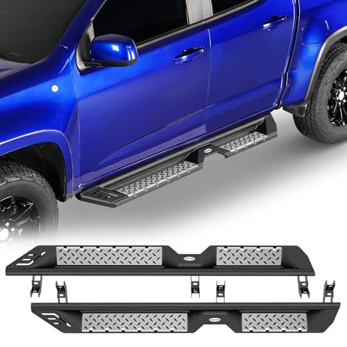Hooke Road Colorado & Canyon Nerf Side Step Bars for 2015-2025 Chevy Colorado & GMC Canyon Crew Cab, 6.38