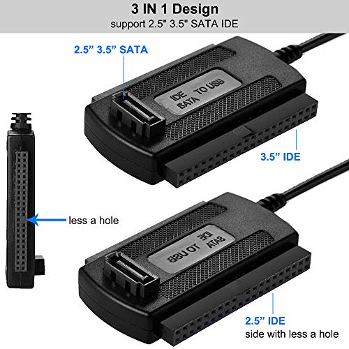 image for SUMBLIME SATA PATA IDE Hard Drive to USB Adapter Converter Cable for D