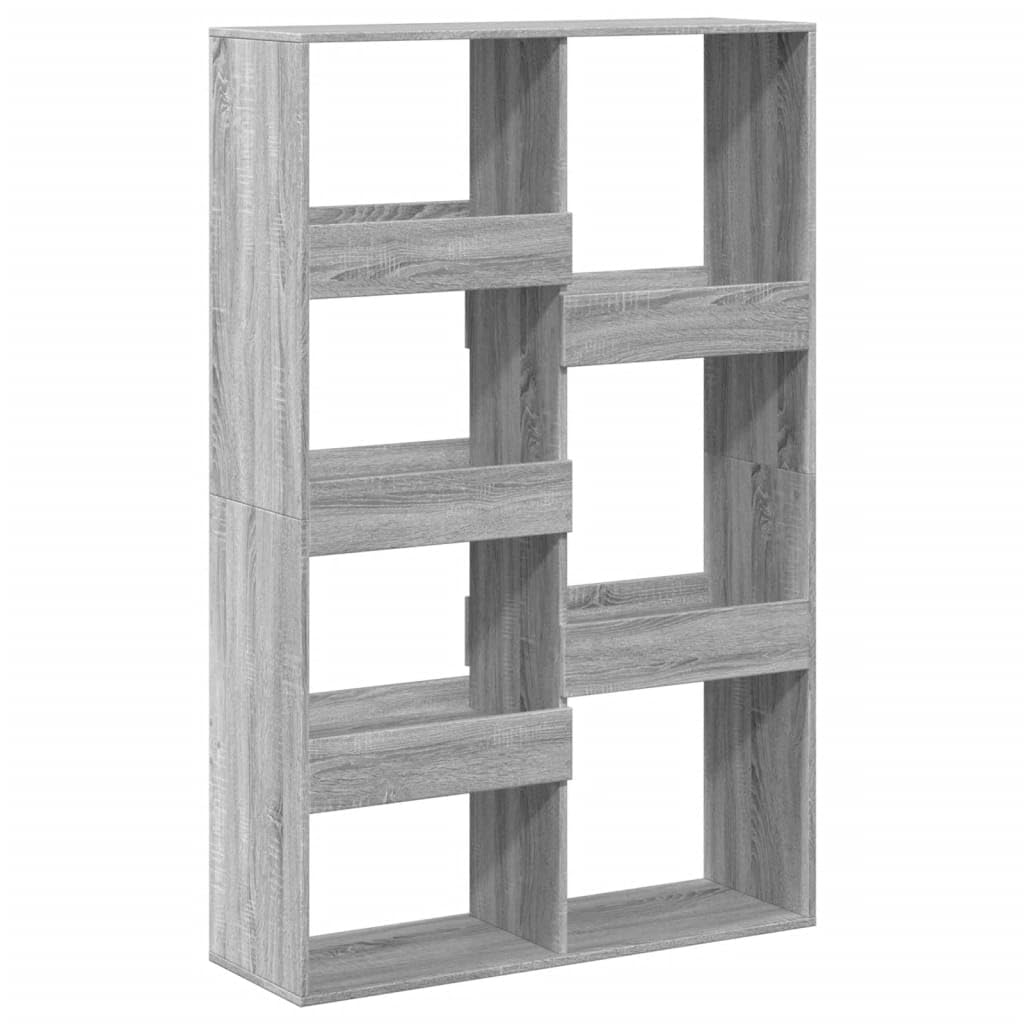 Divisorio per ambienti con ripiani - Scaffale divisorio in legno a 7 livelli per libri, riviste e decorazioni per la casa o l'ufficio